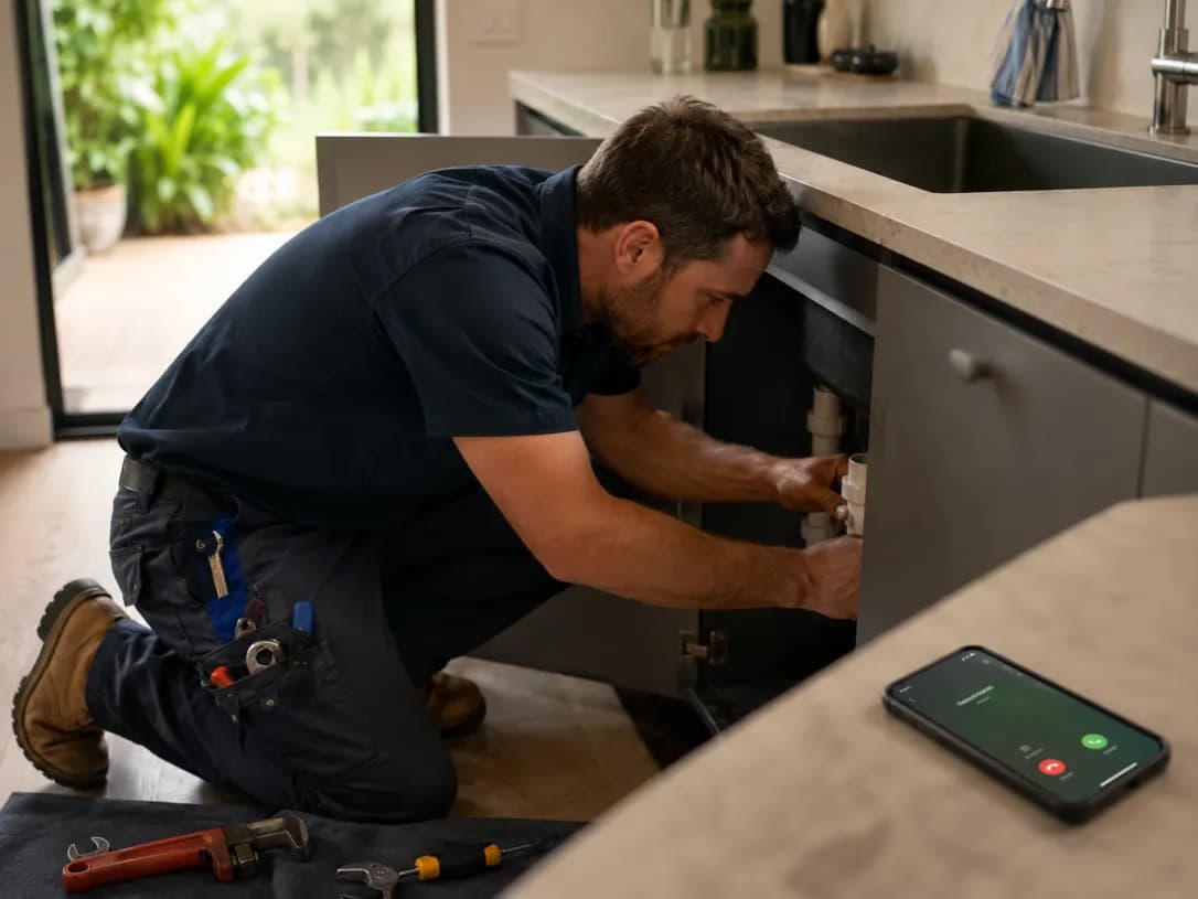 Small business owner busy with work and unable to answer incoming calls